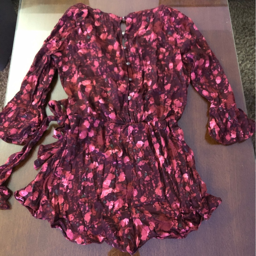 Free People All the Right Ruffles Romper - Picture 2 of 3